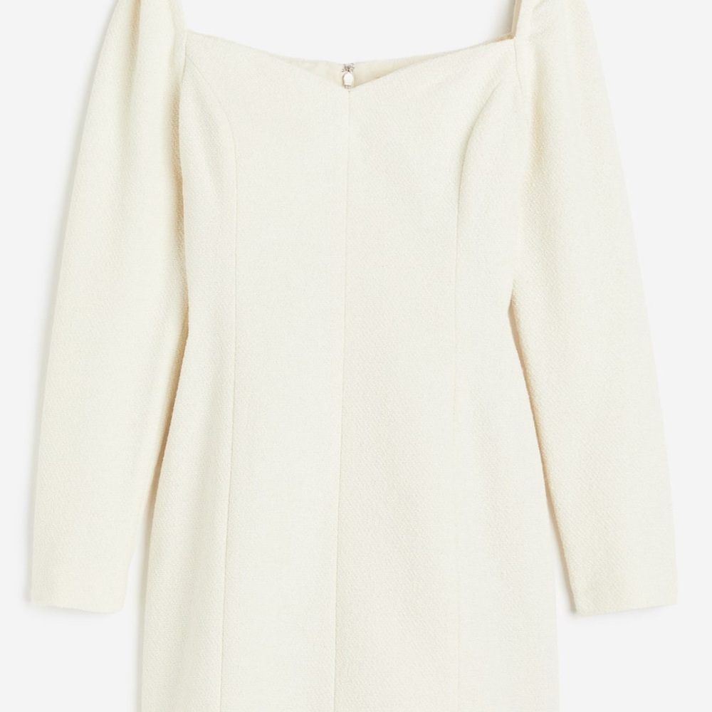 Elegant Off-Shoulder Cream Dress
